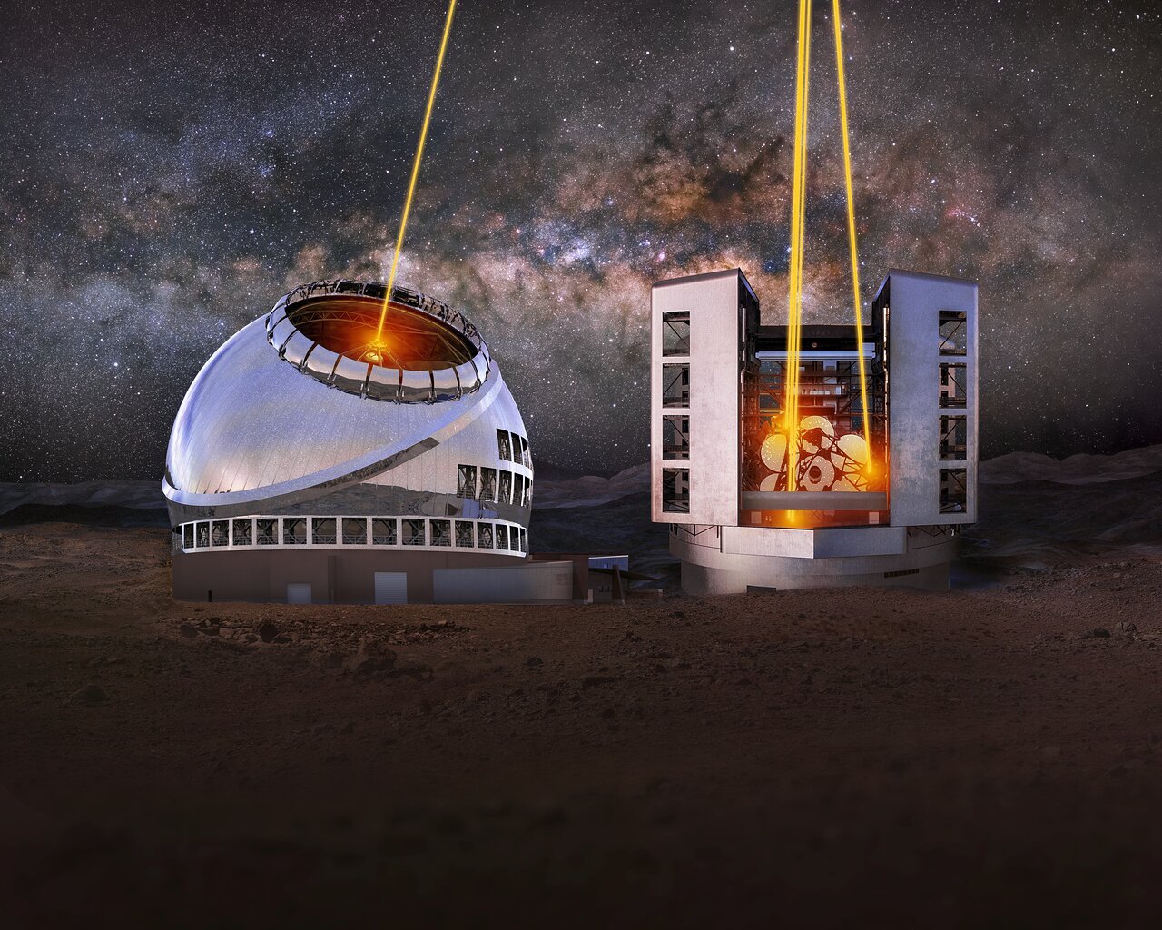 Giant Magellan Telescope representation